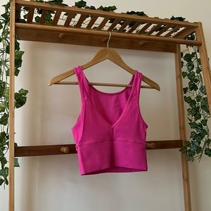 Lululemon Ribbed Power Pivot Tank - Sonic Pink